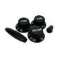 strat knob kit exploded view black