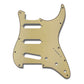 primo pickguard for strat front view 3-ply vintage cream