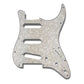 primo pickguard for strat front view 3-ply white pearloid