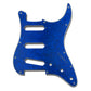 primo pickguard for strat front view 3-ply blue pearloid