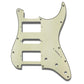 primo hum/single/hum pickguard for strat front view 3-ply parchment