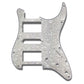 primo hum/single/hum pickguard for strat front view 3-ply white pearloid