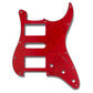 primo hum/single/hum pickguard for strat front view 3-ply red pearloid