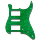 primo hum/single/hum pickguard for strat front view 3-ply green pearloid