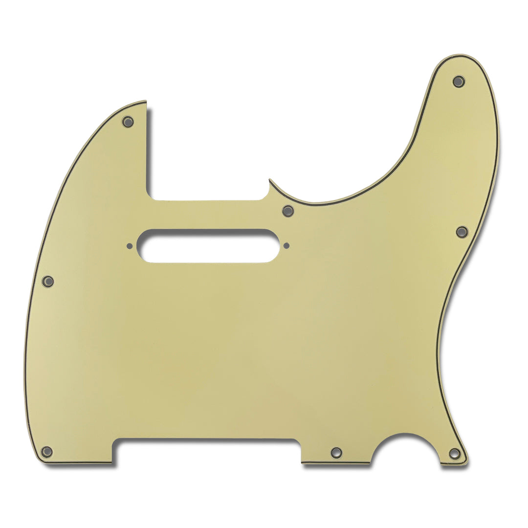 primo tele pickguard 3-ply vintage cream