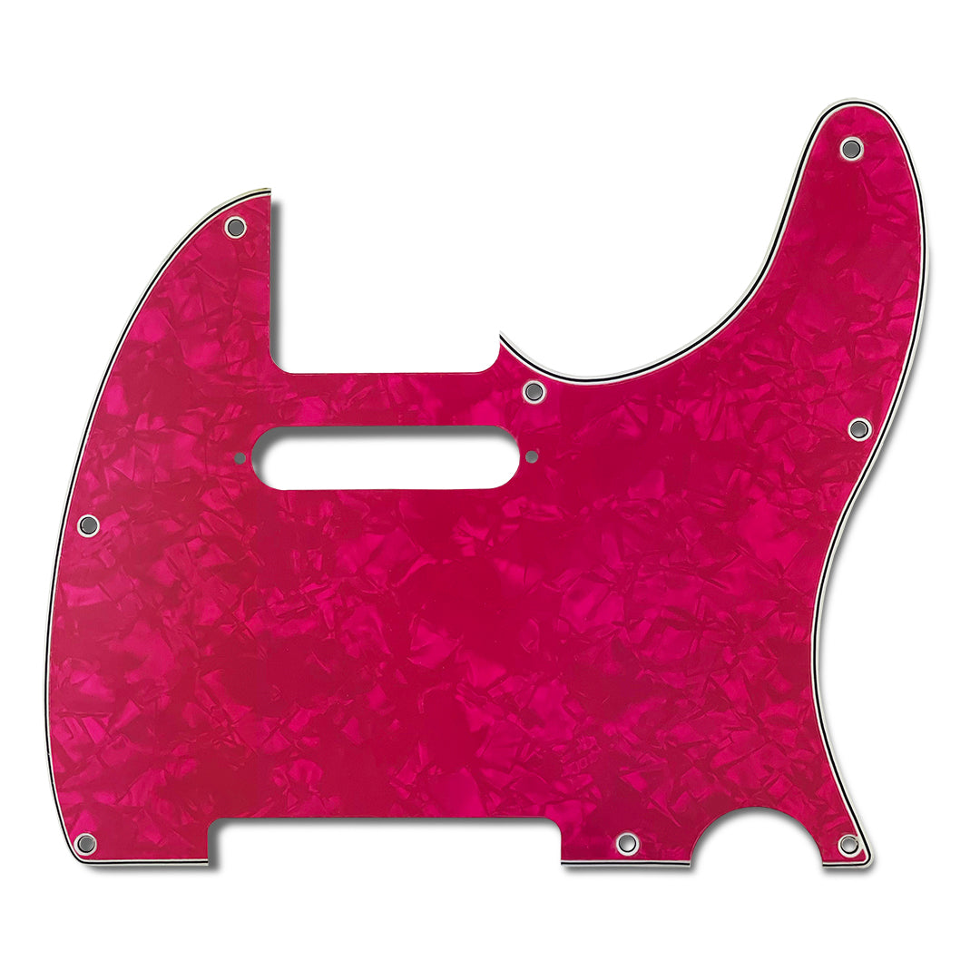 primo tele pickguard 3-ply pink pearloid