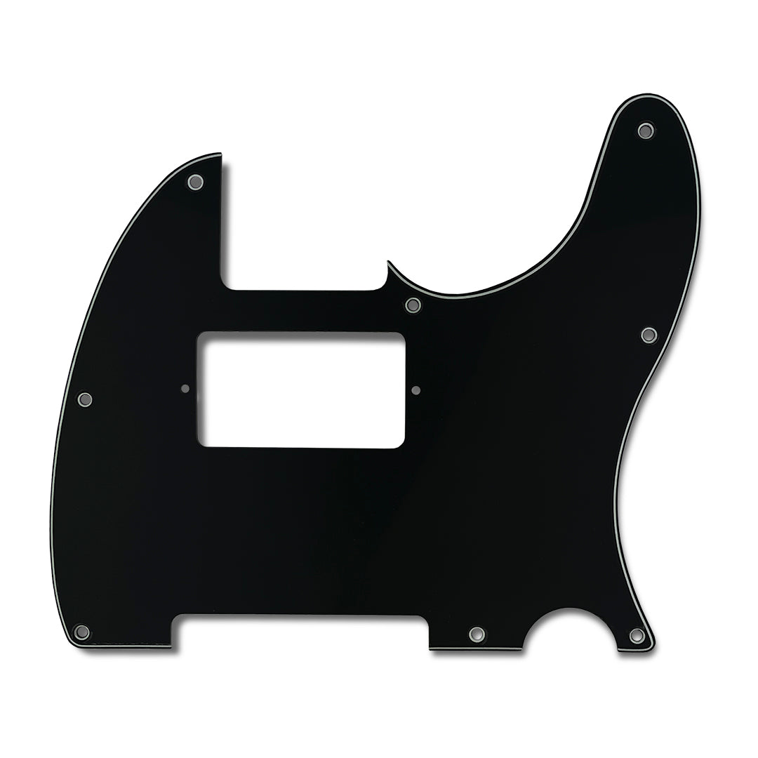 primo tele pickguard humbucker cut 3-ply black