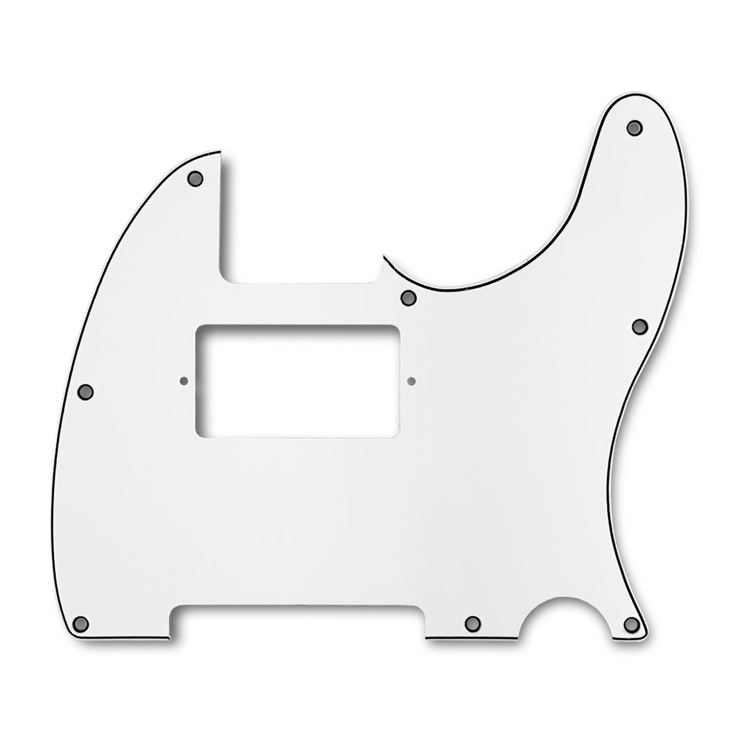 primo tele pickguard humbucker cut 3-ply white