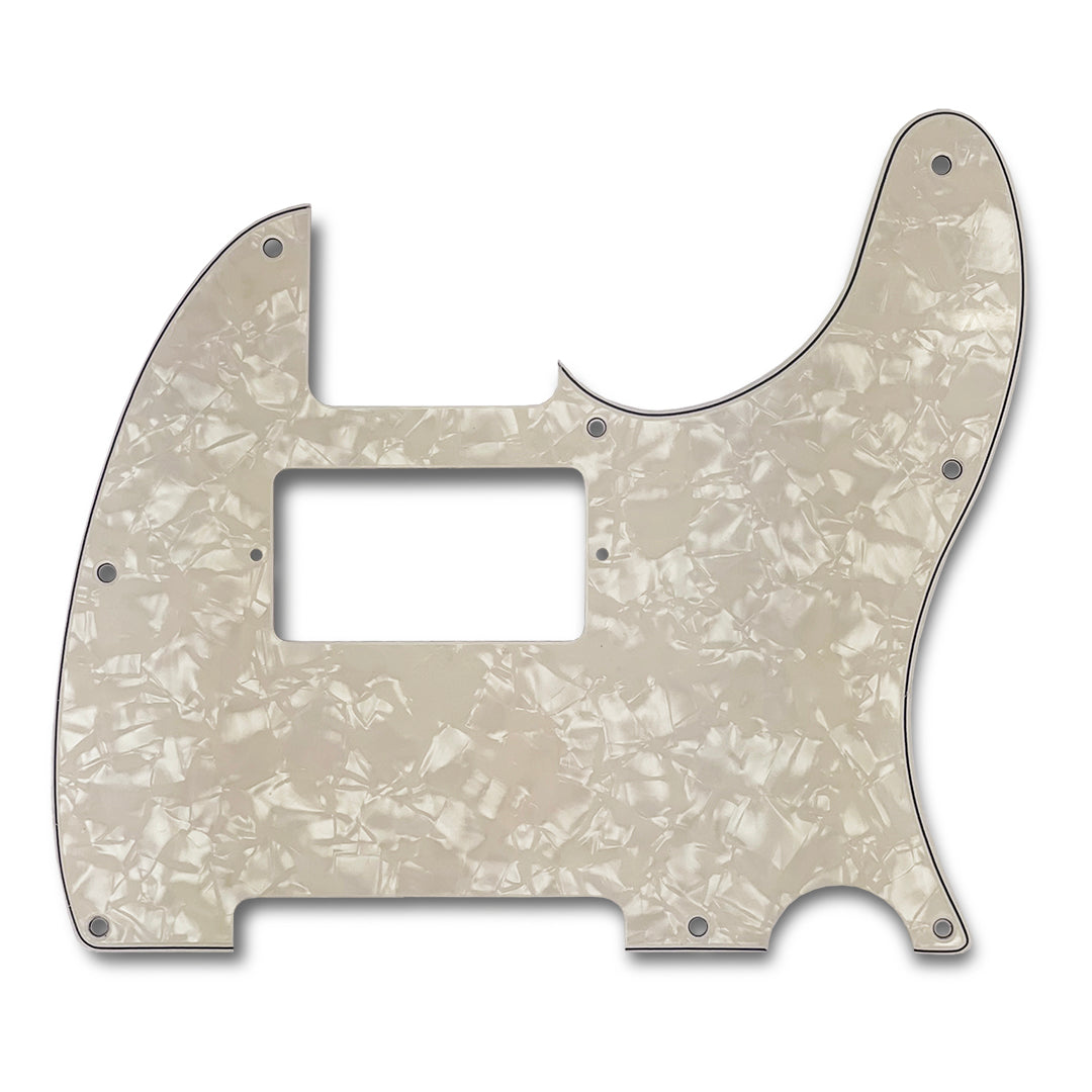 primo tele pickguard humbucker cut 3-ply parchment pearloid