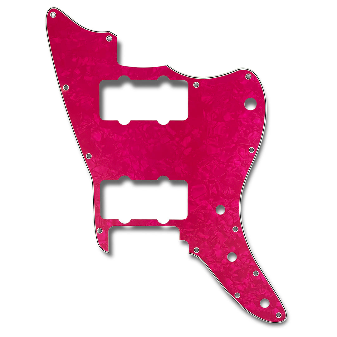 primo jazzmaster pickguard strat trem cut 3-ply pink pearloid