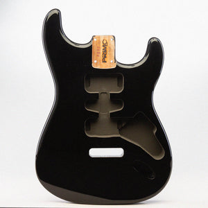 primo blackout strat body front view