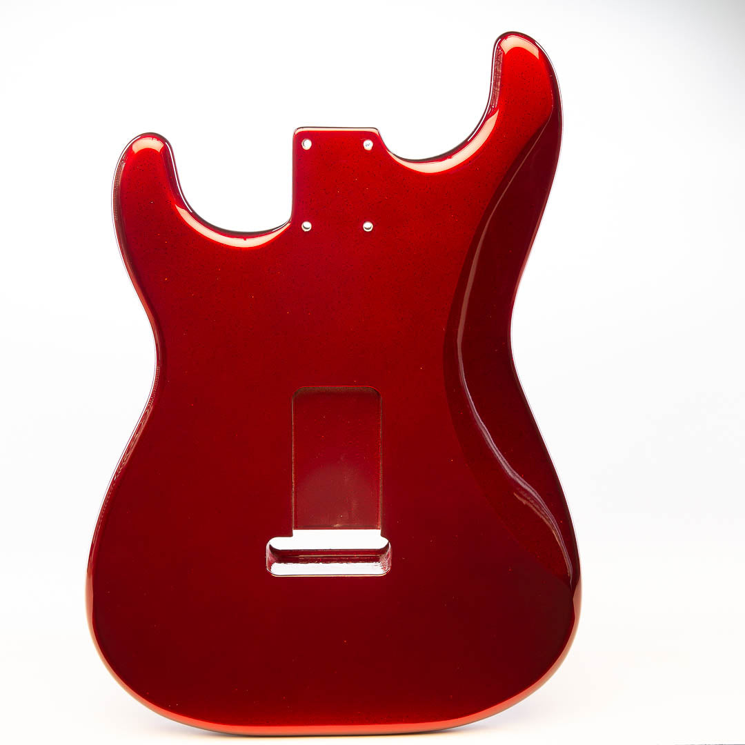 primo red sparkle strat body back view