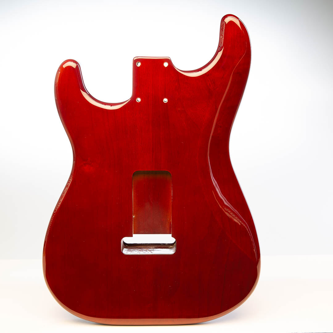 primo chestnut strat body back view