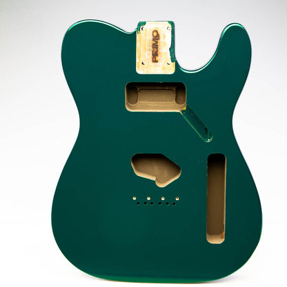 primo forest green tele body front view