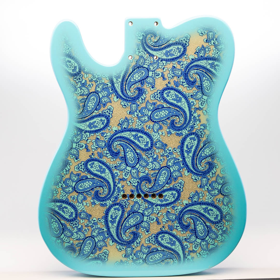 primo blue paisley body back view