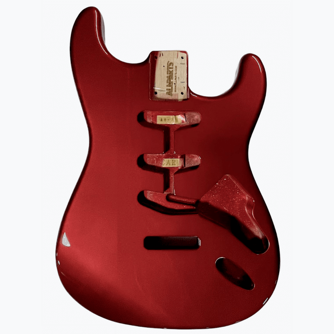 SBF-CAR Cuerpo de repuesto con acabado rojo Candy Apple para Stratocaster®