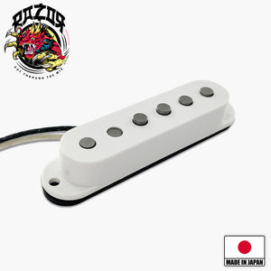 Pastilla de mástil Razor® Sūpāmūn Super Moon para Stratocaster® - Blanco