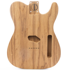 select roasted ash and paulownia esquire body front view