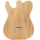 ap select roasted ash and paulownia dual P90 telecaster body back view