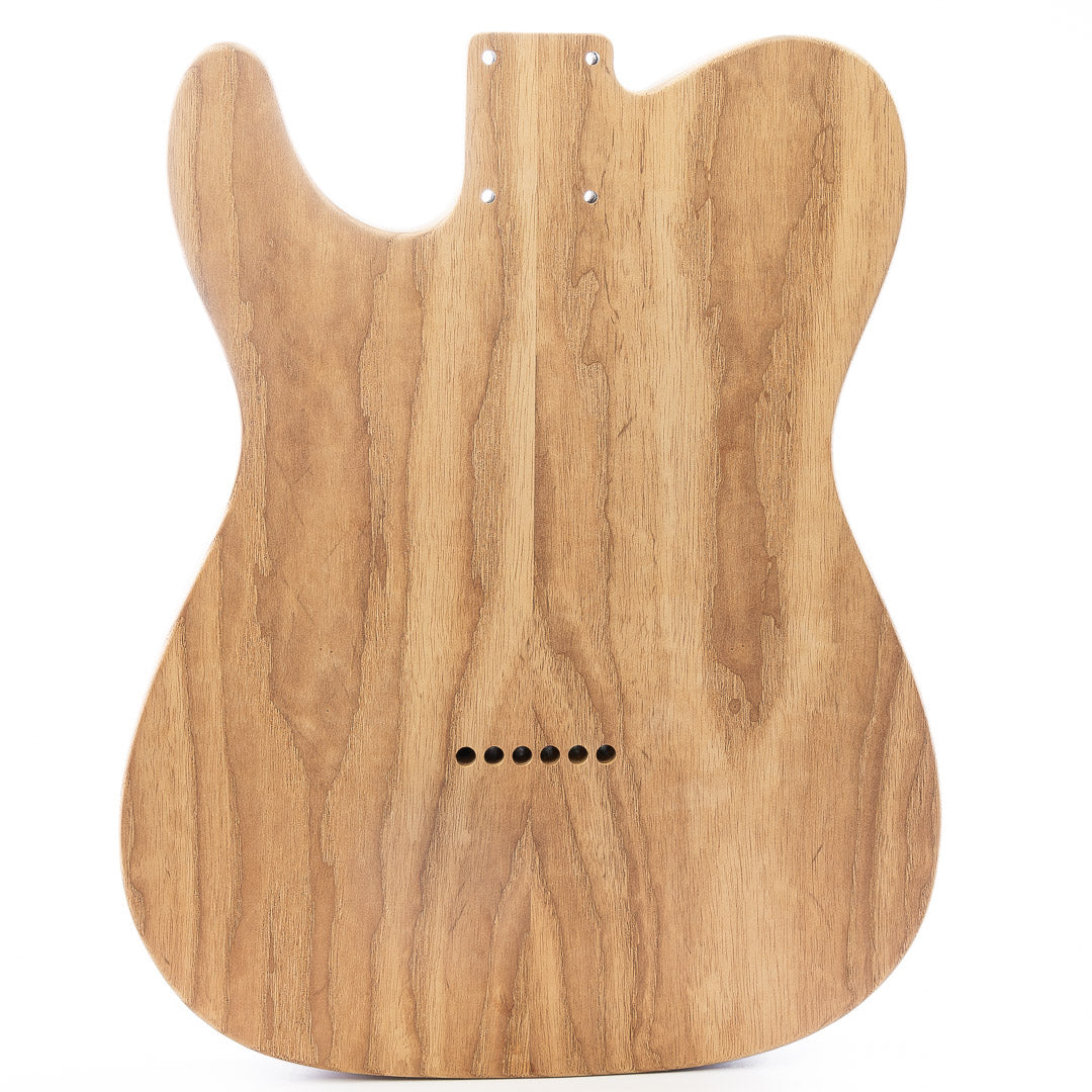 ap select roasted ash and paulonia tele body back view