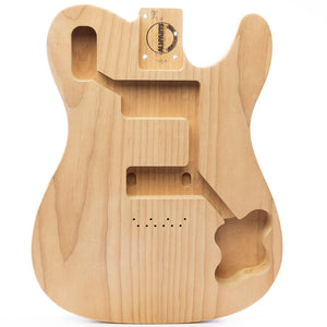 ap select roasted sugar pine tele deluxe body front view