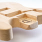 ap select roasted sugar pine tele body neck contour close up view