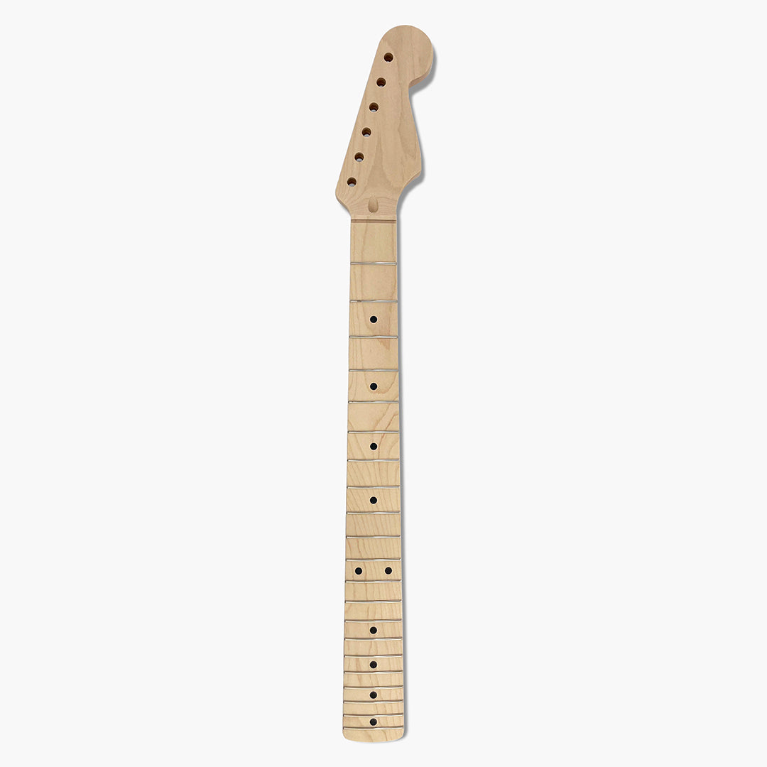 strat neck maple front view