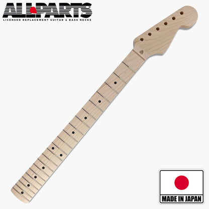 strat neck maple front view logo