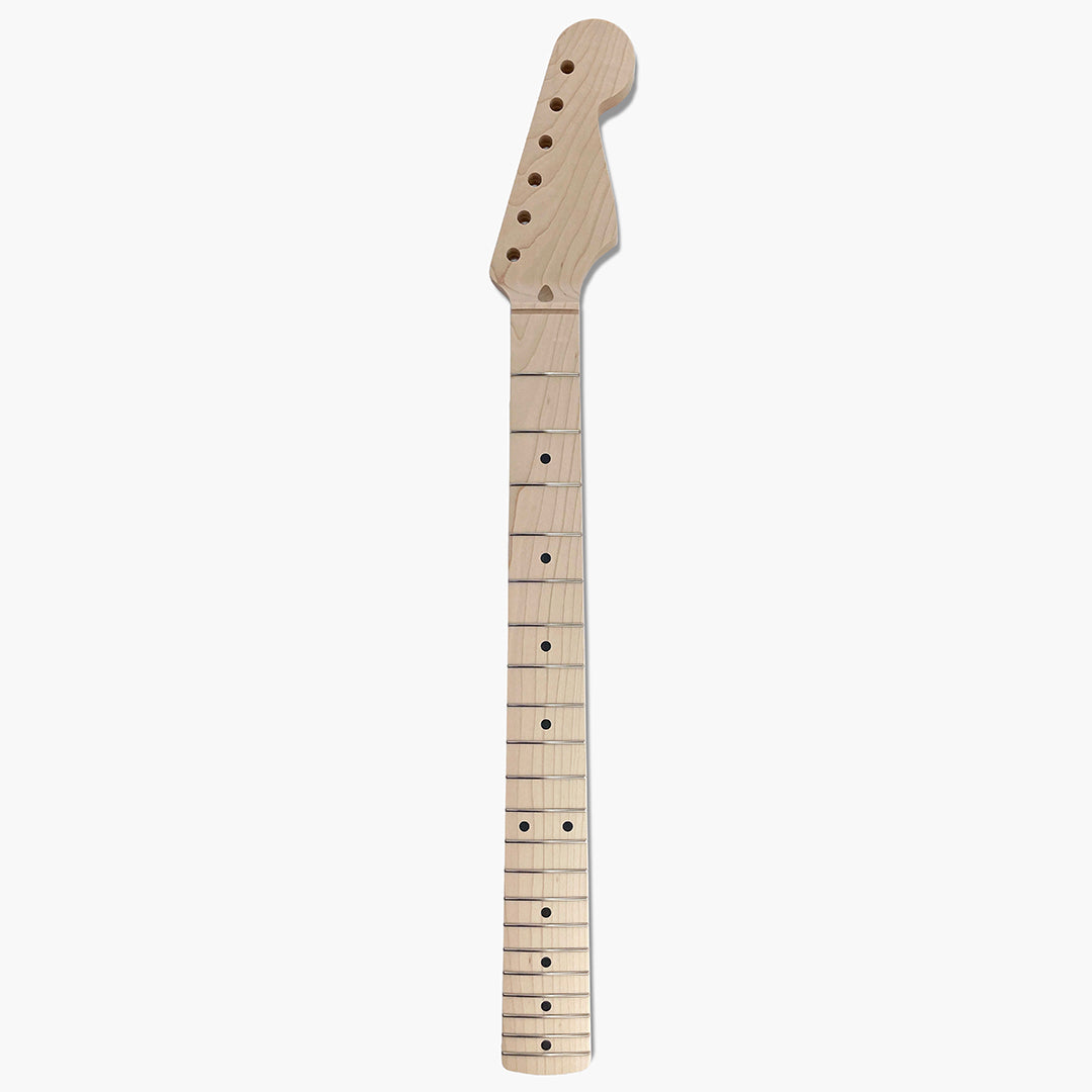 strat neck maple front view