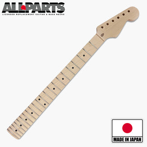 strat neck maple front view logo