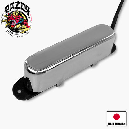 single-space stacked humbucking neck pickup chrome