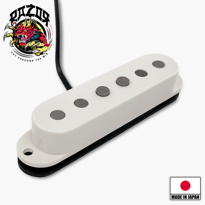 Pastilla Humbucking apilada de espacio único Razor® Hihō Hidden Gem para Stratocaster® - Blanco