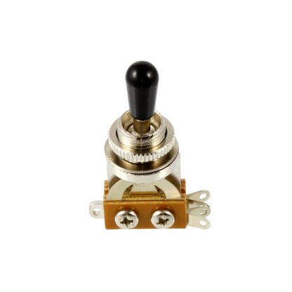 black knob switch with chrome base