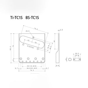 TB-5127-001 Gotoh Nickel Compensated Bridge for Telecaster®