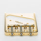 halon steel tele ashtray bridge back view gold