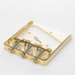 halon steel tele ashtray bridge angled view gold