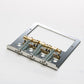 halon tele bridge for humbucker with brass saddles angled view chrome