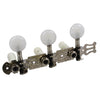 TK-0126 Classical Tuner Set with Pearloid White Buttons - Nickel