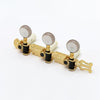 TK-0126 Classical Tuner Set with Pearloid White Buttons - Gold