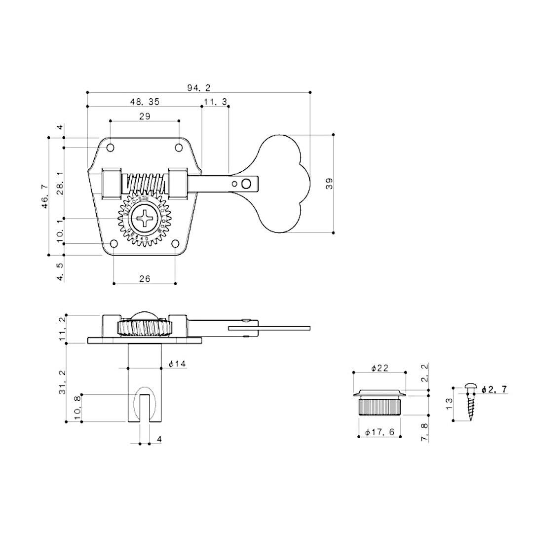 schematic for reverse wind in bass keys