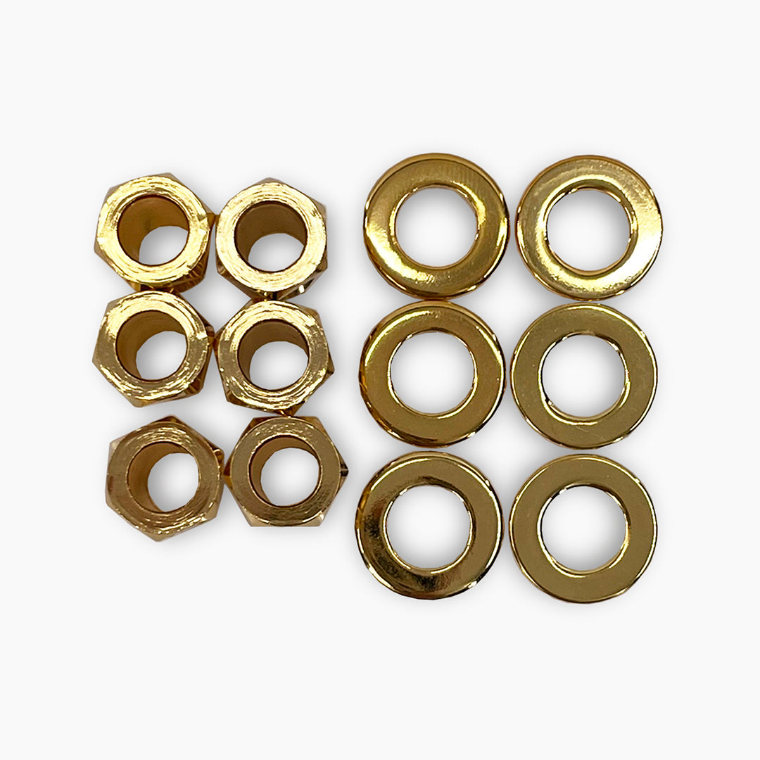 Screw-in bushing and washer view gold