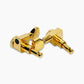 single left and right side key back view gold