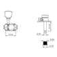 vintage 3x3 locking tuner line drawing