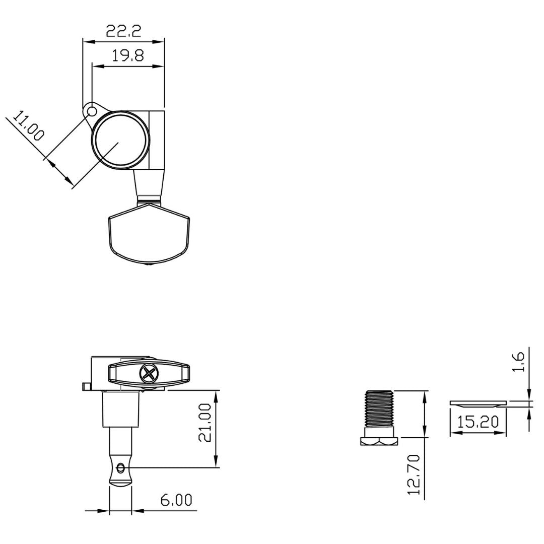 mid sized 3x3 tuner line drawing