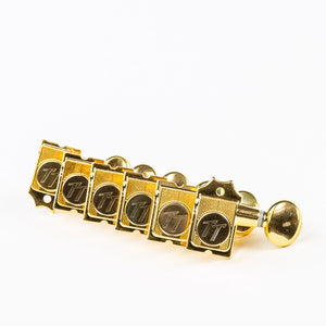 true tune 6 in-line keys w/ oval button set view gold