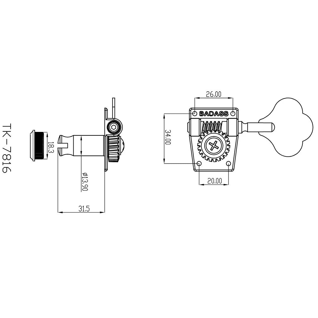 badass ogt bass key schematic