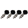 TK-7871 GOTOH UKA UKULELE KEYS WITH BLACK BUTTONS - Nickel