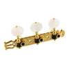 TK-7949 GOTOH DELUXE CLASSICAL TUNER SET WITH PEARLOID BUTTONS - Gold