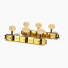 True Tune Vintage Style Strip Tuners, 3x3 - Gold