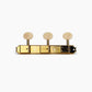 strip tuner single front view gold